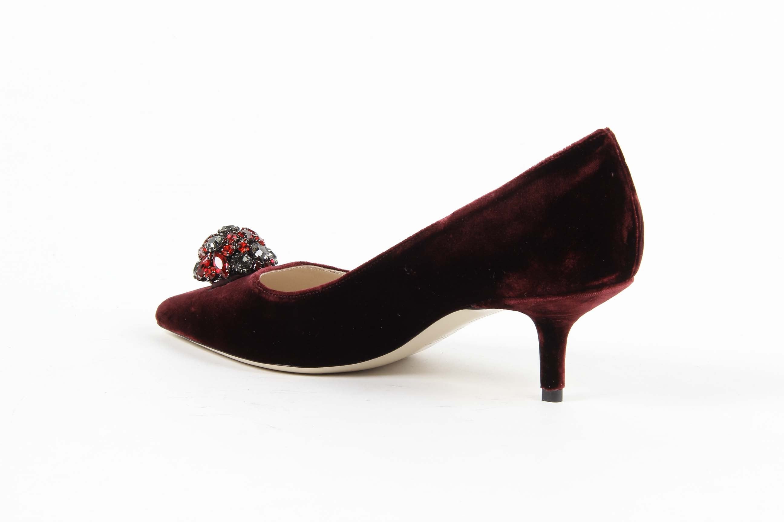V 1969 Italia Womens Pump 3106153 VELLUTO 391 BORDEAUX