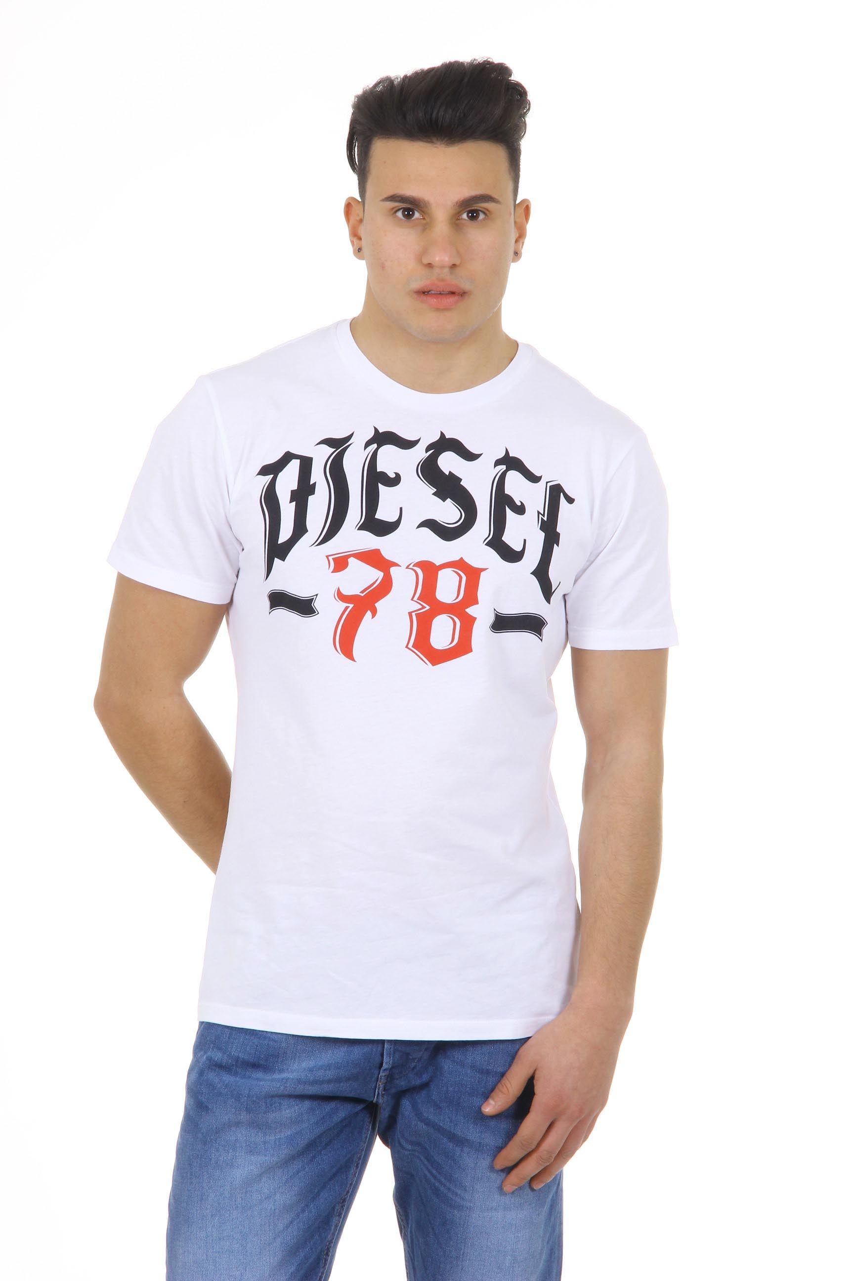 T-shirt uomo Diesel T-LONAD 00SDG2 0091B 100