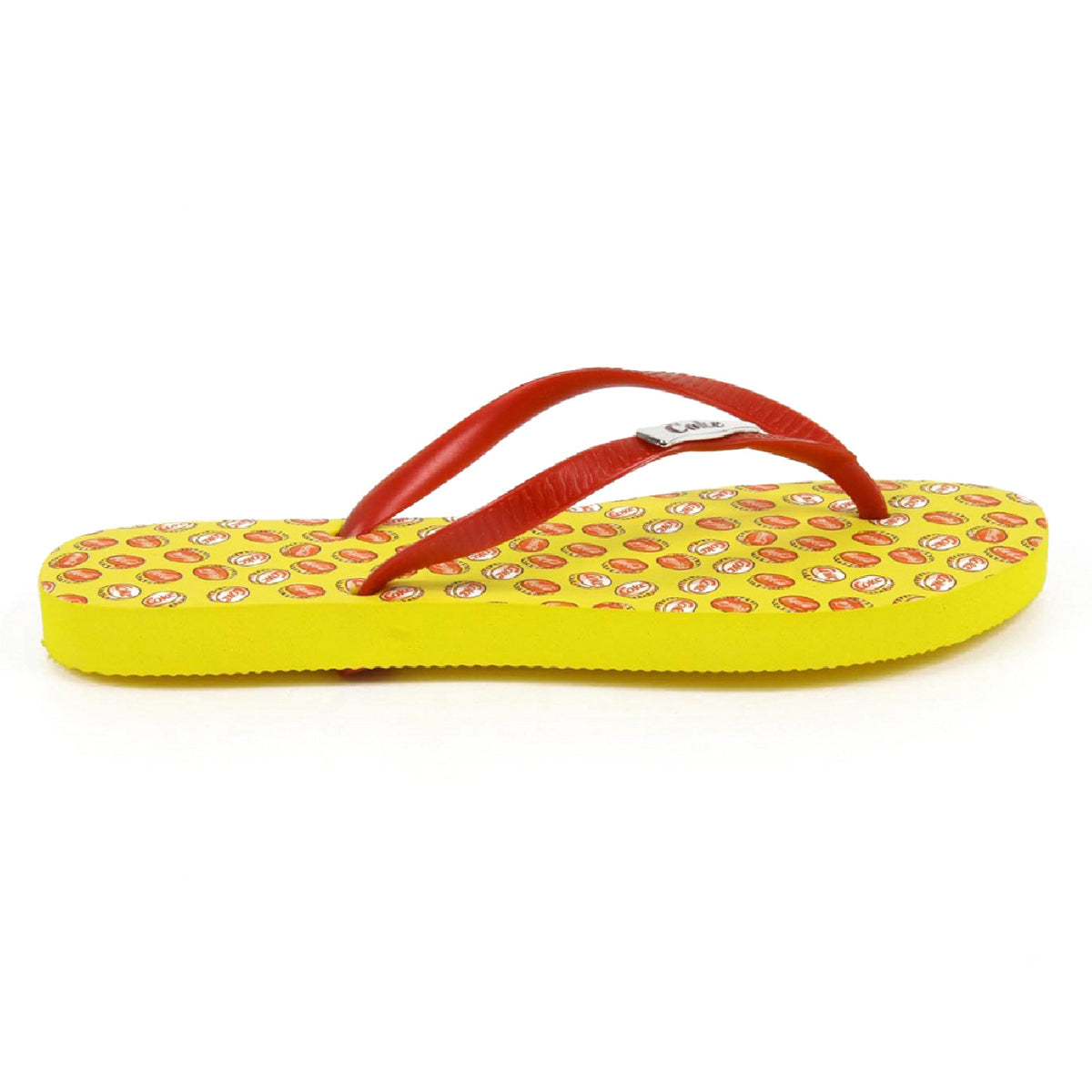 Infradito da donna Coca Cola CCA0595 TAMPINHAS GIRL GIALLO