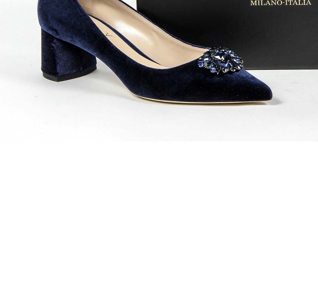 Décolleté da donna V 1969 Italia 3109244 VELLUTO BLU ROYAL