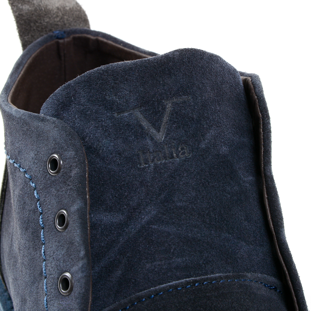 Stivaletto Uomo 19V69 Italia Blu Grigio 930 CAMOSCIO BLU GRIGIO