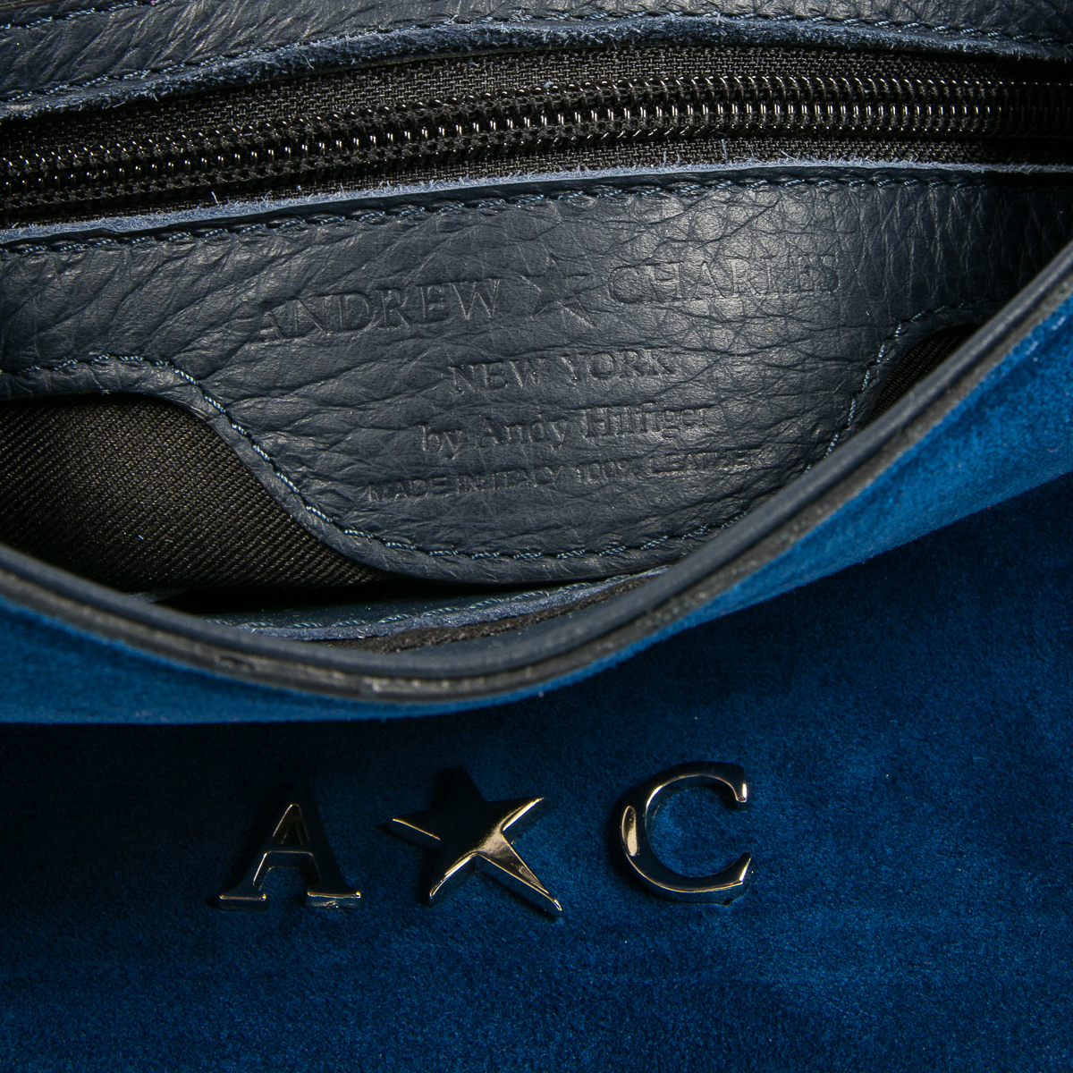 Borsa a mano da donna Andrew Charles blu PAMELA