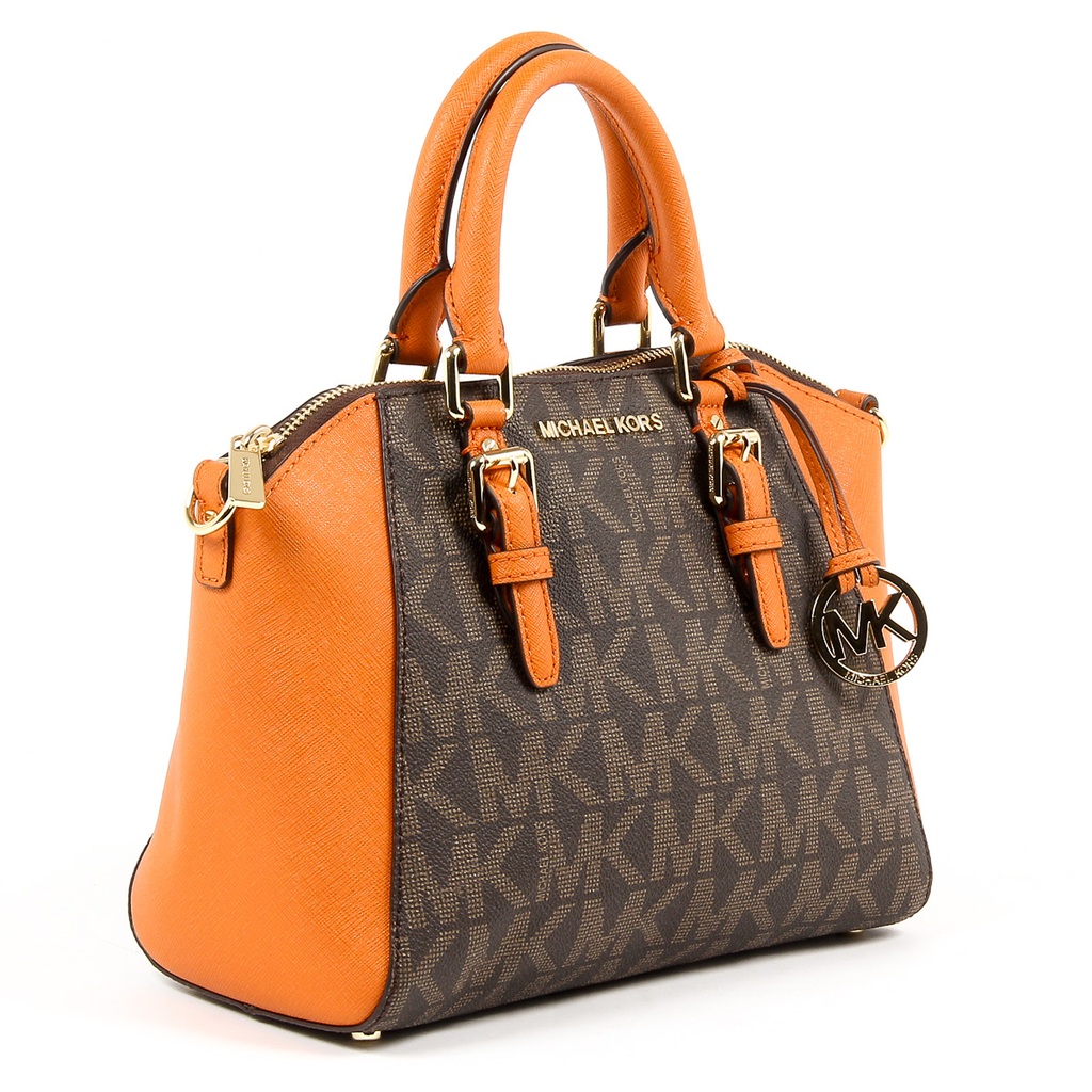 Borsa a mano da donna Michael Kors CIARA 35S7GC6M8B BROWN TANG