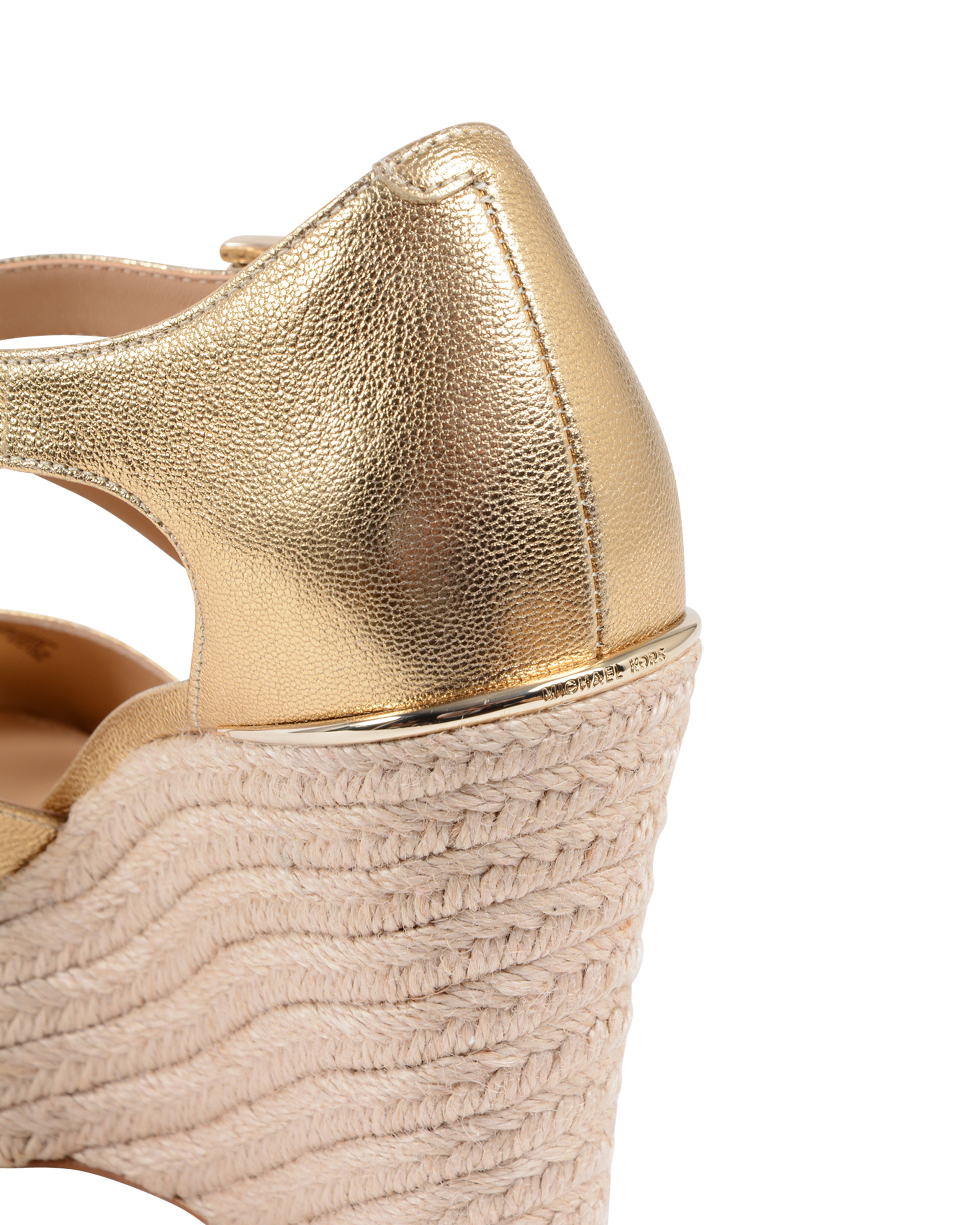 Michael Kors Sandalo con zeppa da donna oro ABBOTT