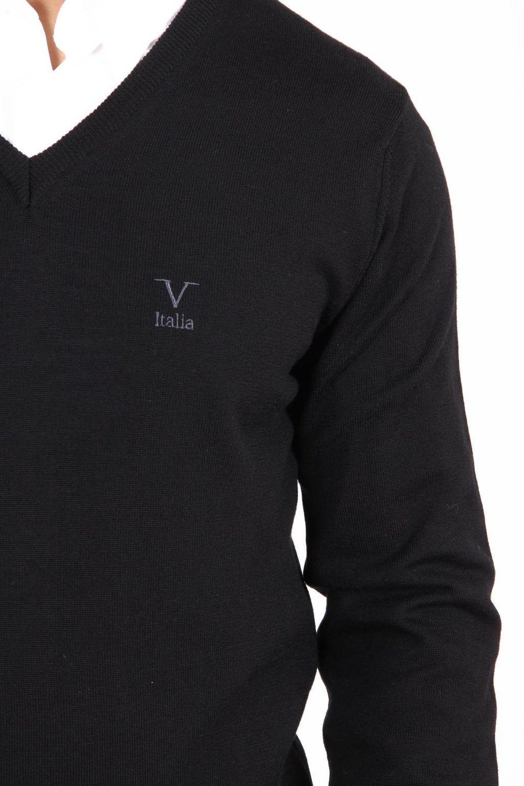 Maglione uomo scollo a V V 1969 Italia 9801 SCOLLO V NERO