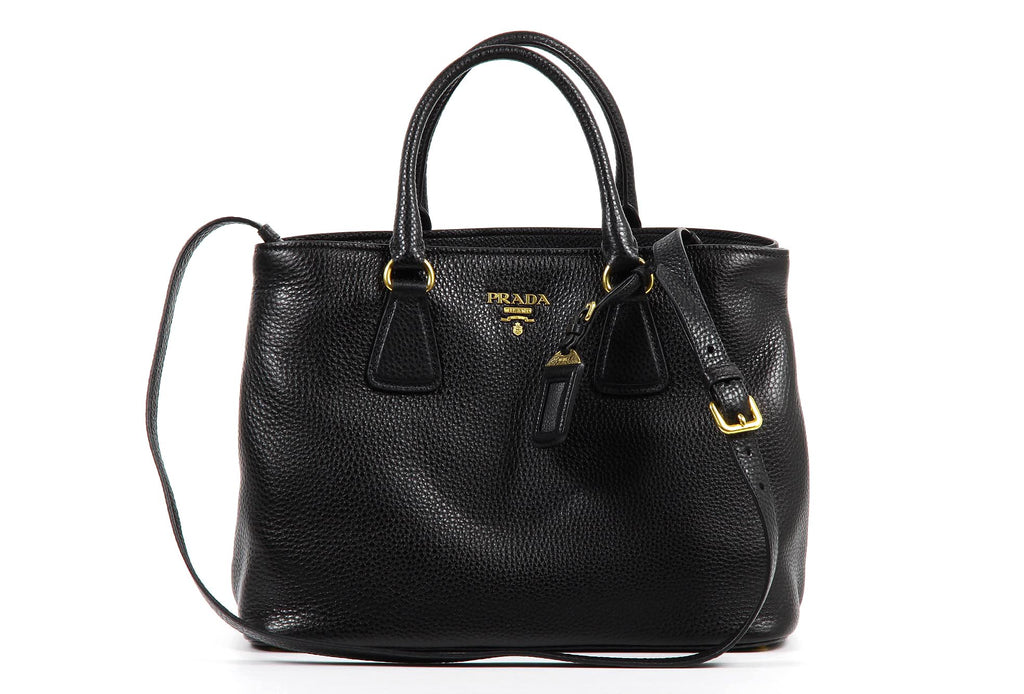 Borsa shopping Prada BN2794 Nero Vitello Daino