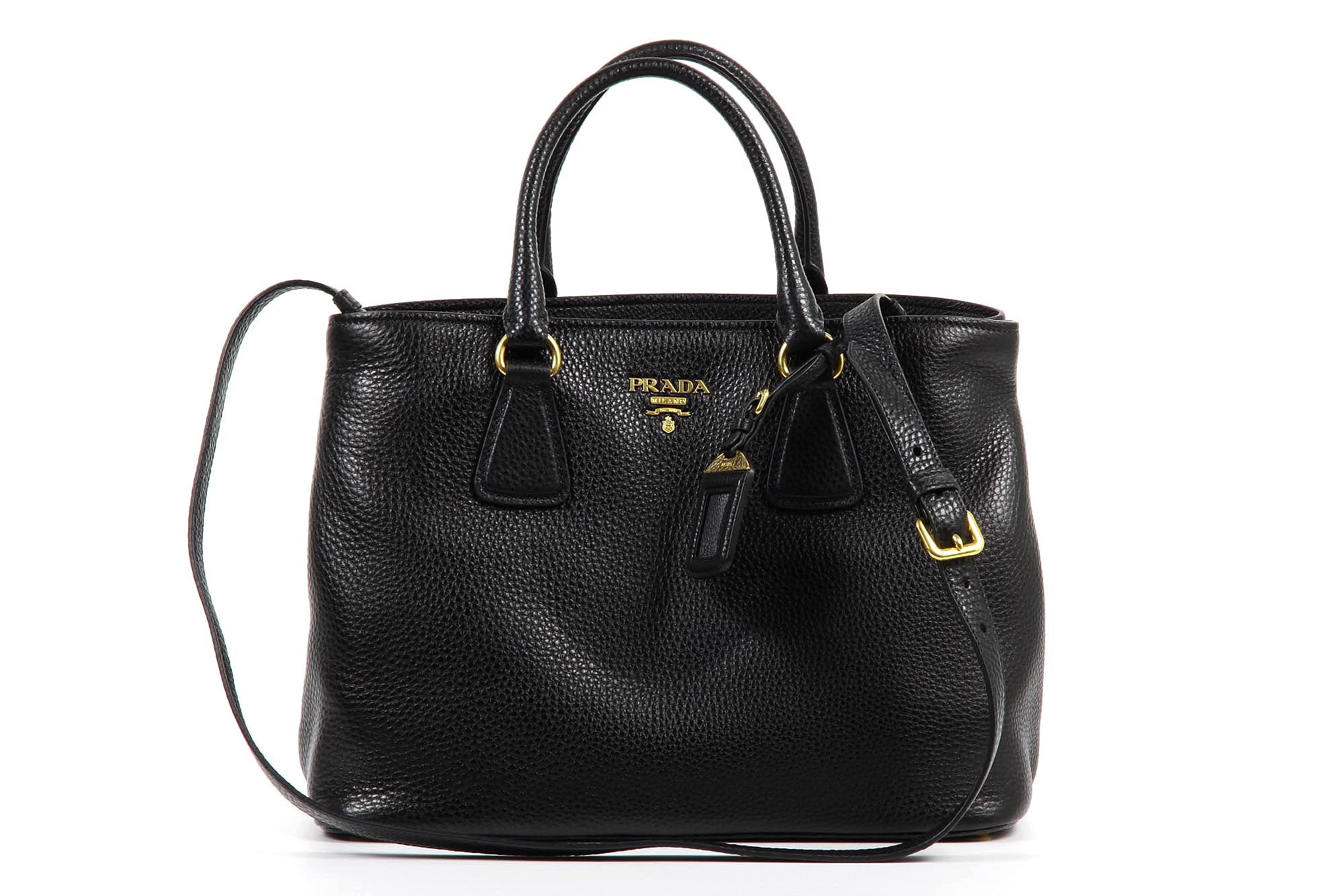 Borsa shopping Prada BN2794 Nero Vitello Daino