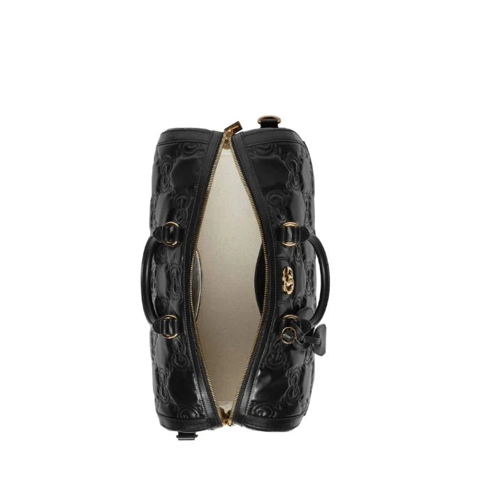 Borsa da viaggio in pelle GG