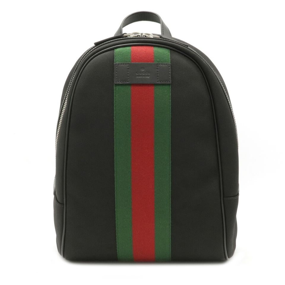Zaino Gucci Web stripe da uomo nero