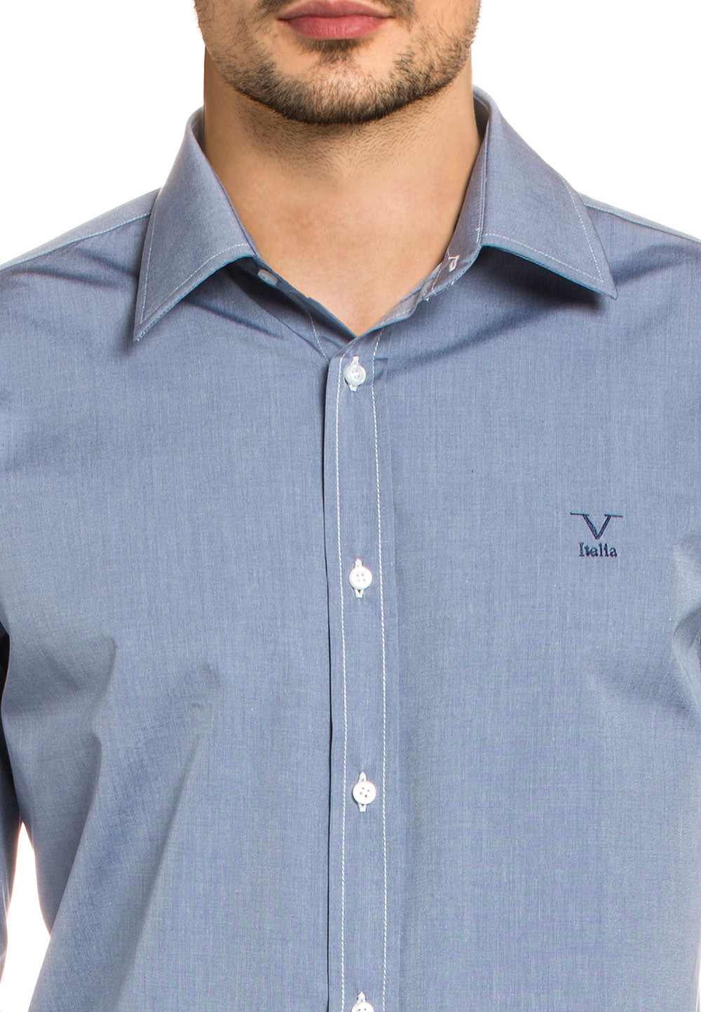 V 1969 Italia Camicia Uomo Modern Classic Fit 377 ART. 15