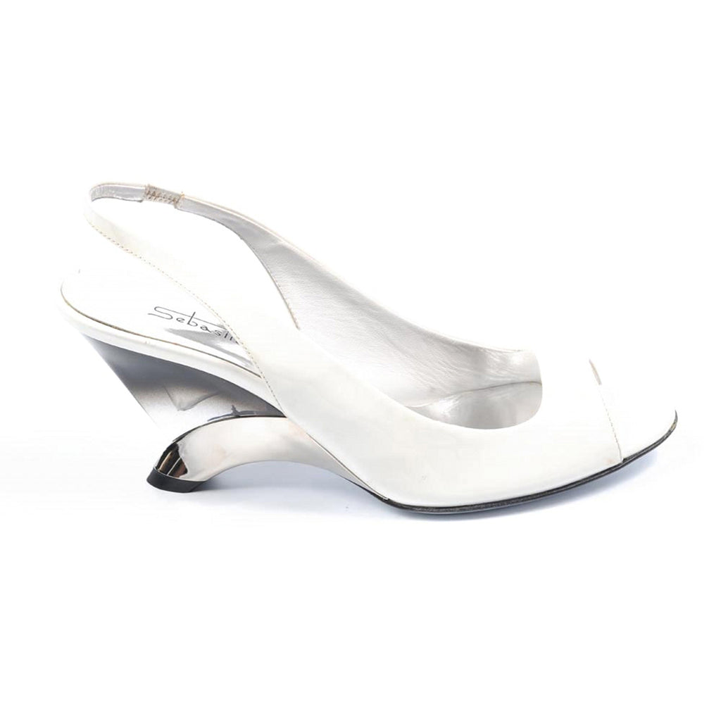 Sandalo donna Sebastian Milano S3518VY VERNICE BIANCA