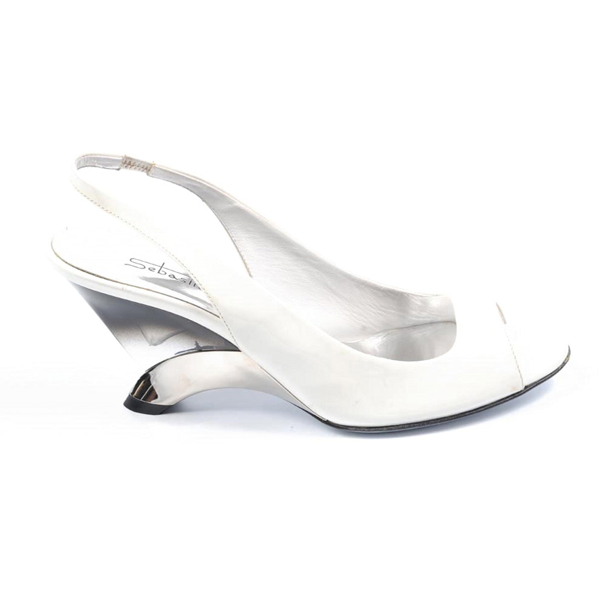 Sandalo donna Sebastian Milano S3518VY VERNICE BIANCA