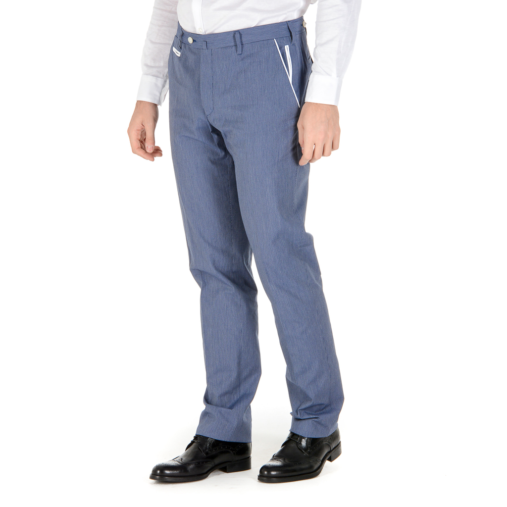 Corneliani Pantaloni Uomo Azzurro