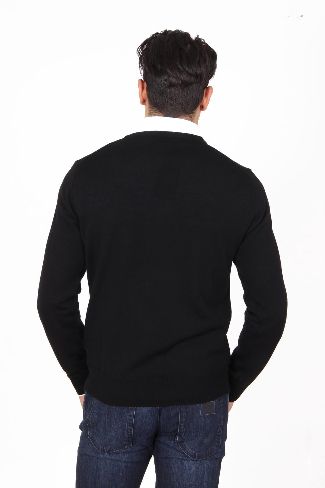V 1969 Italia maglione girocollo uomo 9800 GIROCOLLO NERO