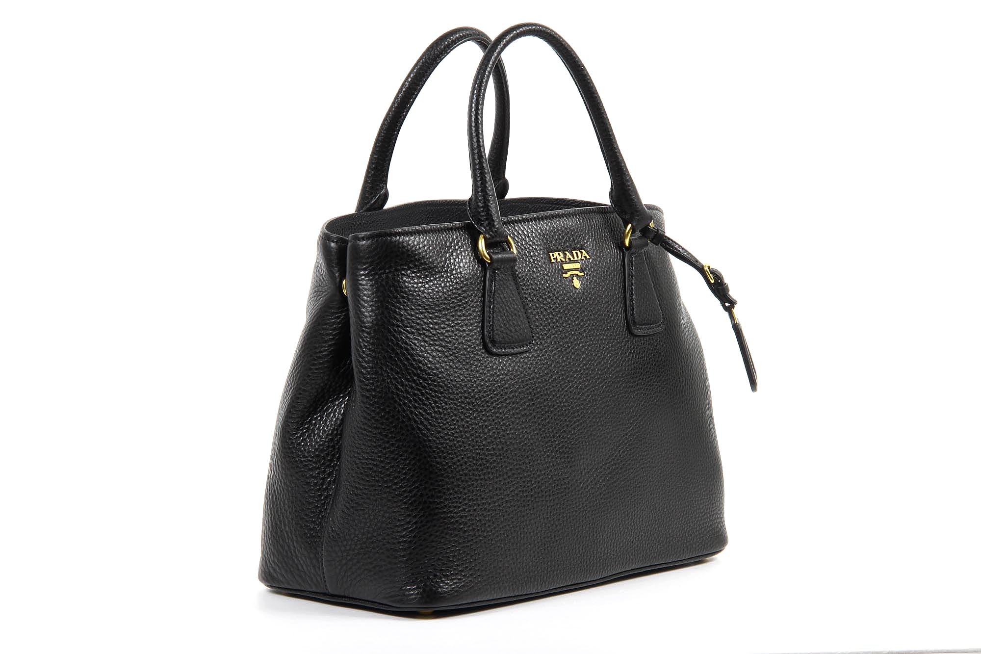 Borsa shopping Prada BN2794 Nero Vitello Daino