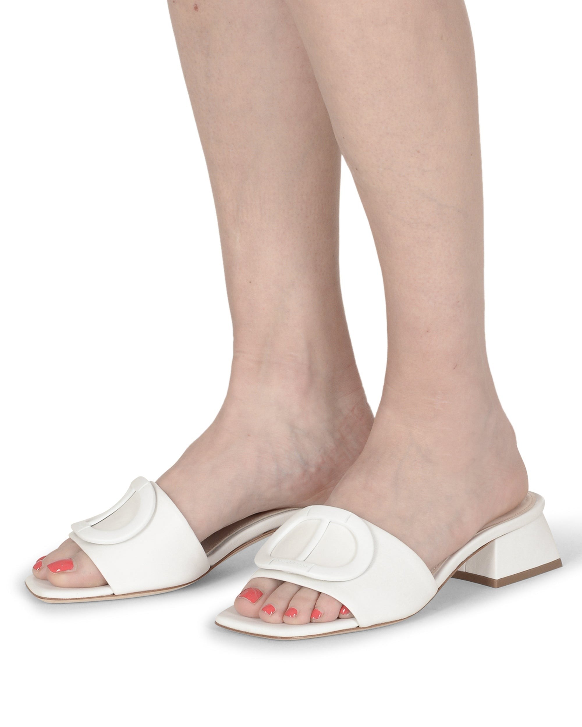 Dizzy Logo Mule - Bianco