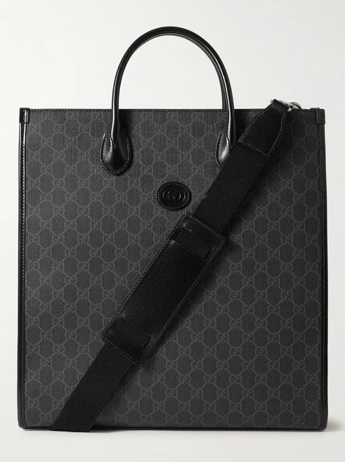 Borsa tote da uomo con monogramma GG Supreme