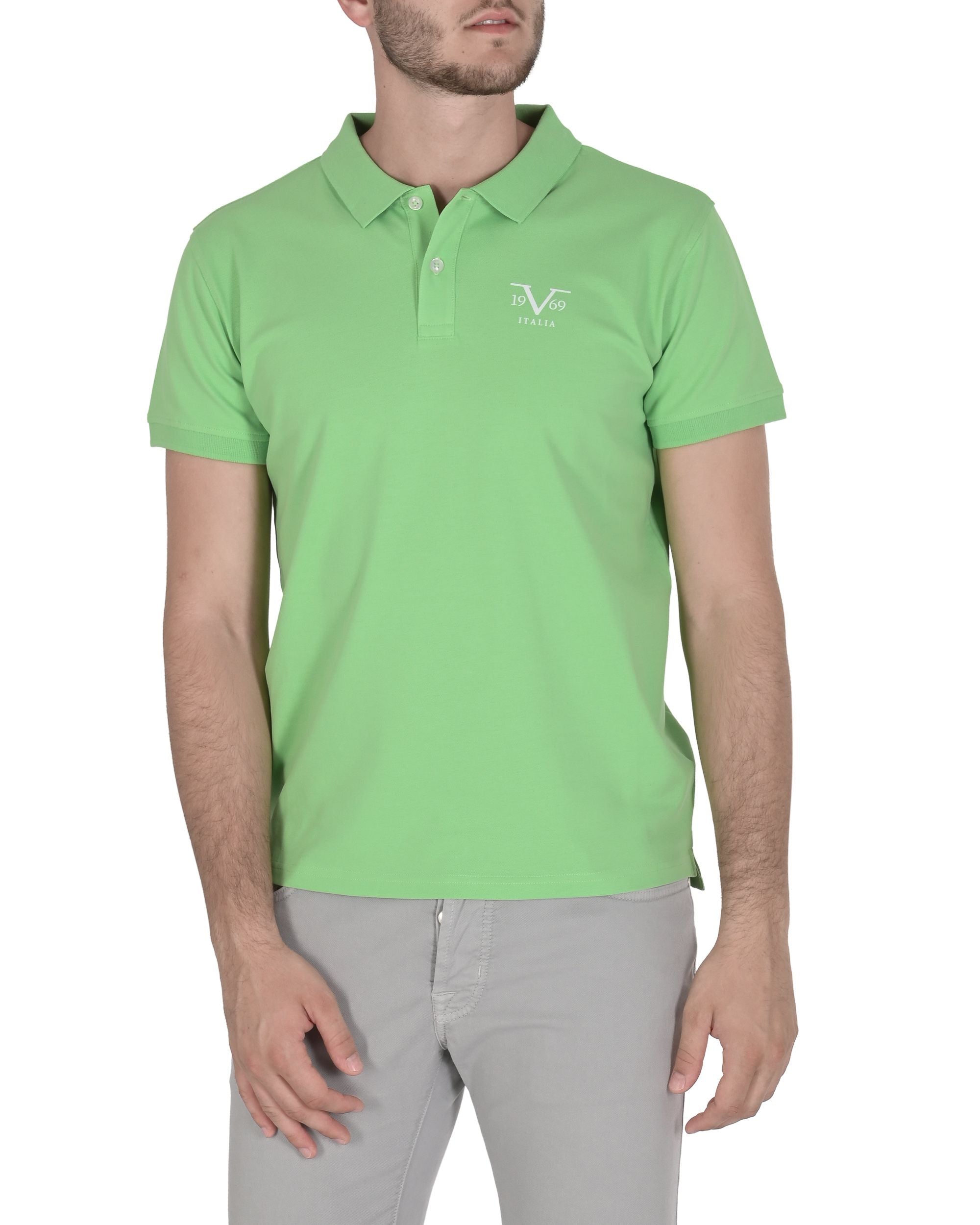 19V69 Italia Polo Uomo VSC1MPL01 VERDE