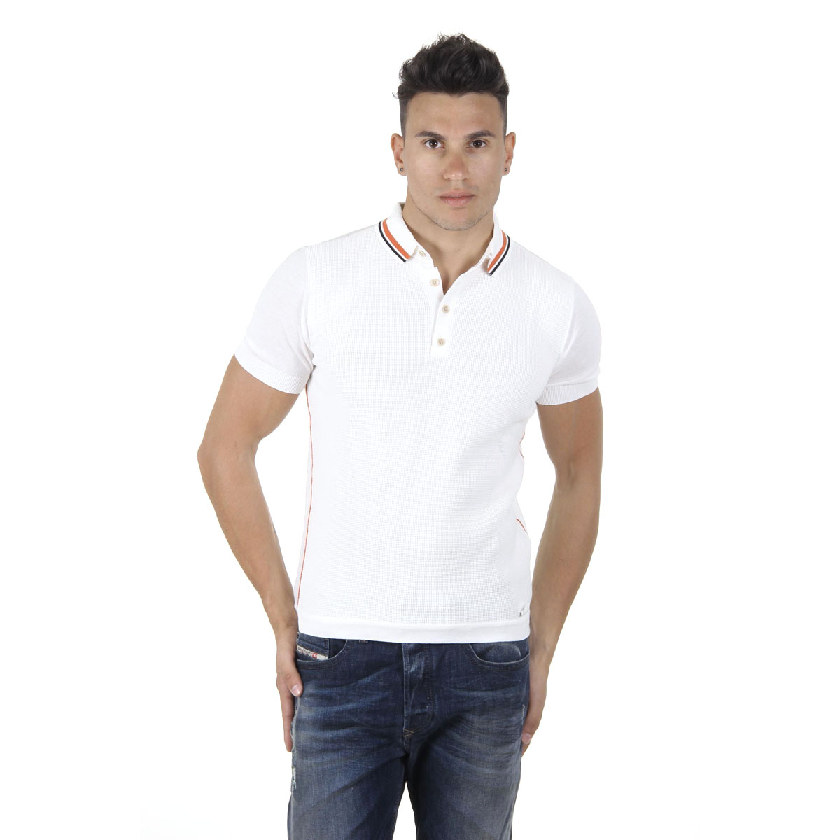 Polo a maniche corte da uomo Diesel 00SHUI 0WADF 129 K-IMRE
