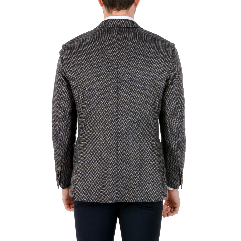 Boglioli Milano Giacca Uomo Maniche Lunghe Grigio Scuro