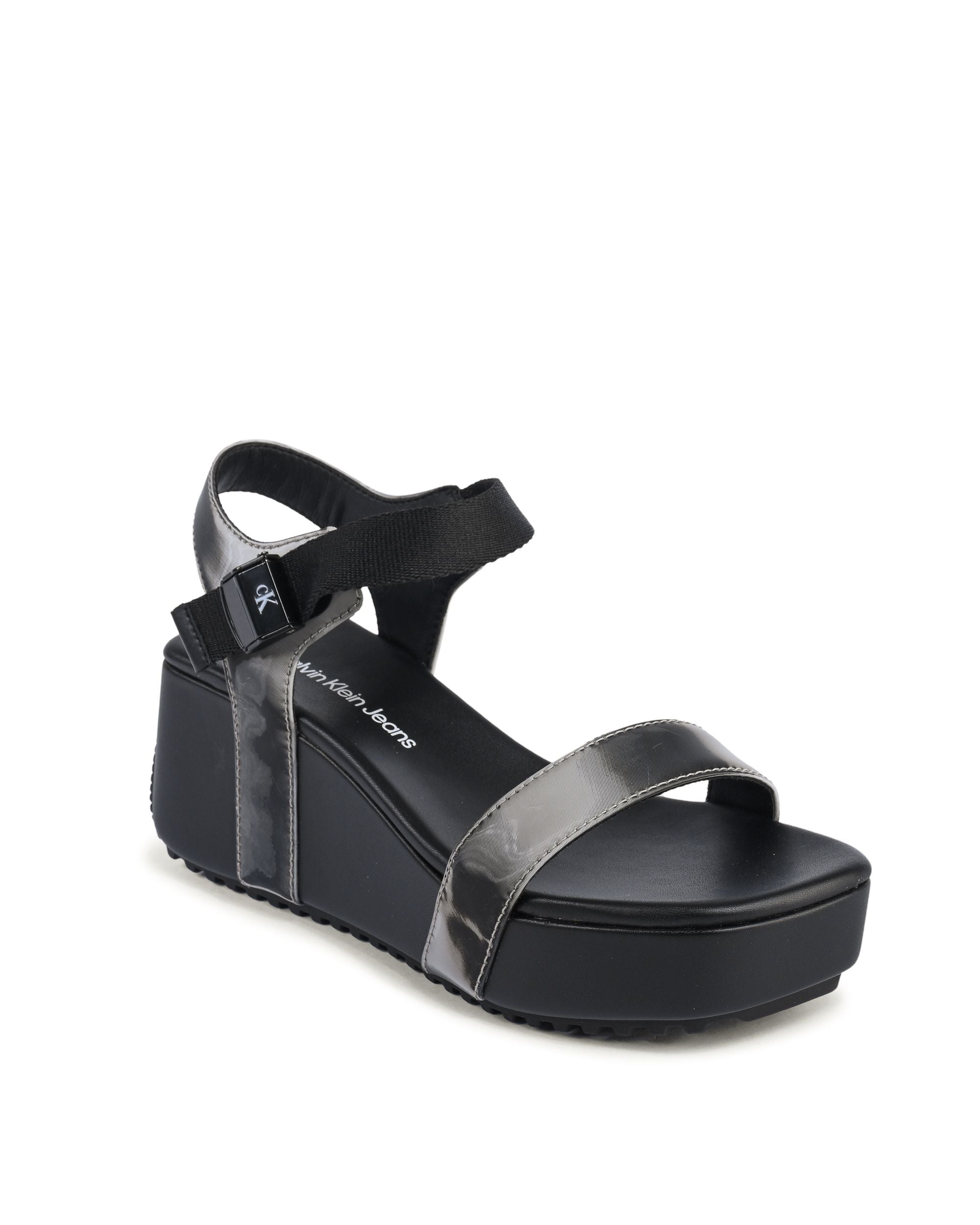 Calvin Klein Zeppa da donna nera YW0YW013660GN