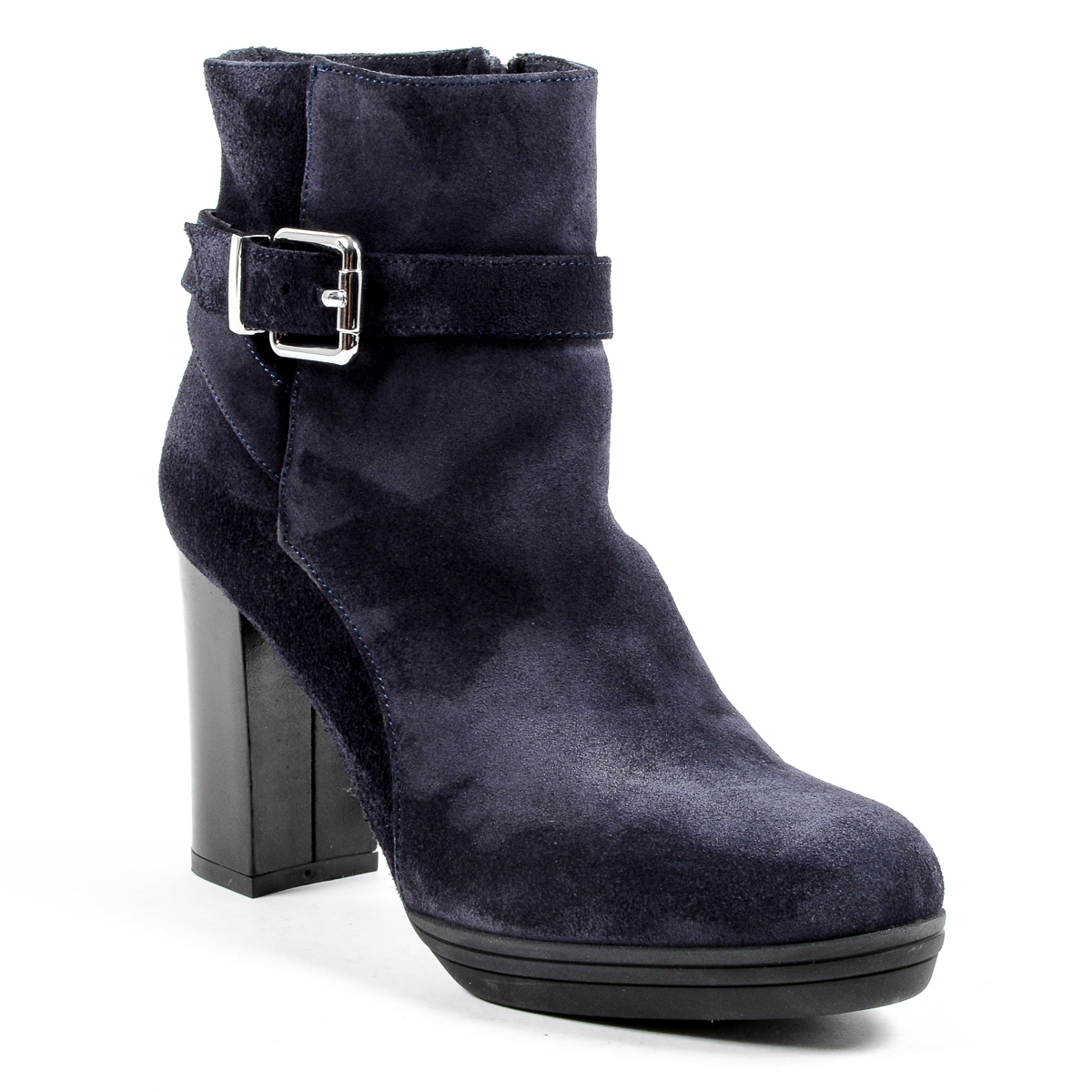 V 1969 Italia Stivaletto con tacco da donna blu SAMANTHA