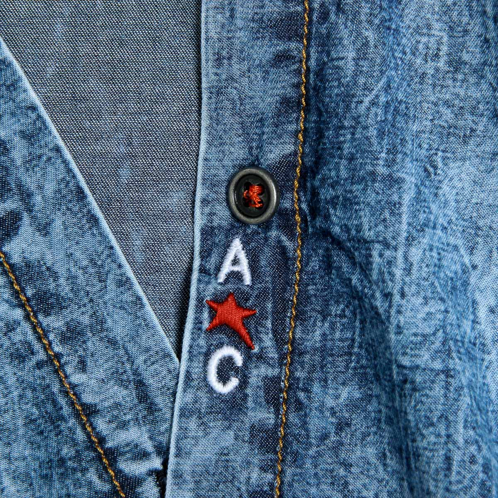 Camicia da donna Andrew Charles senza maniche in denim CAMILIA