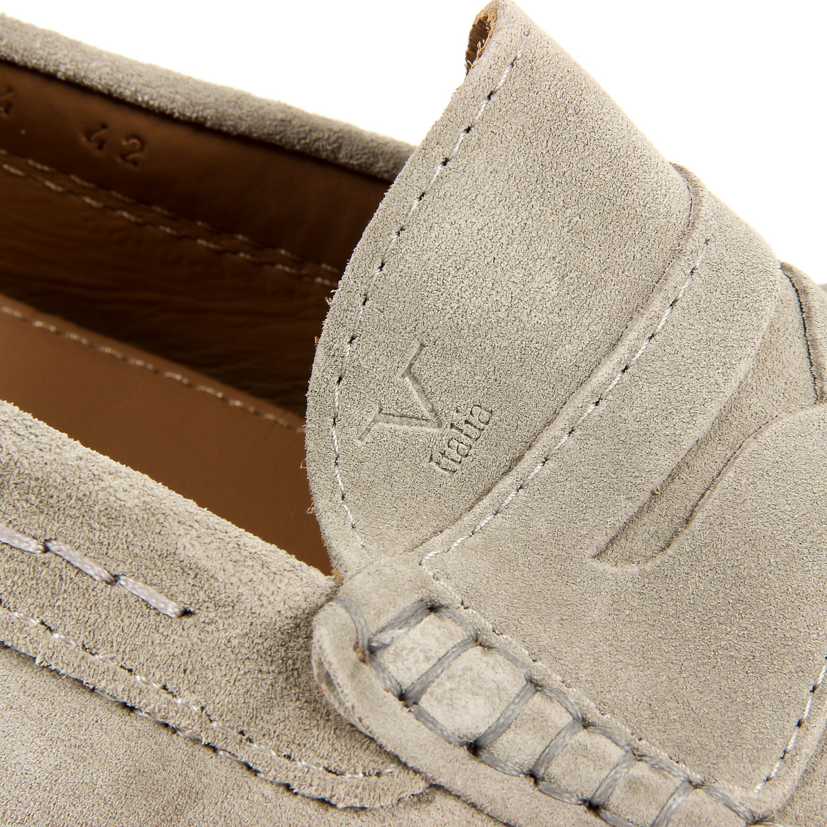 V 1969 Italia Mocassini da uomo Beige STEWART