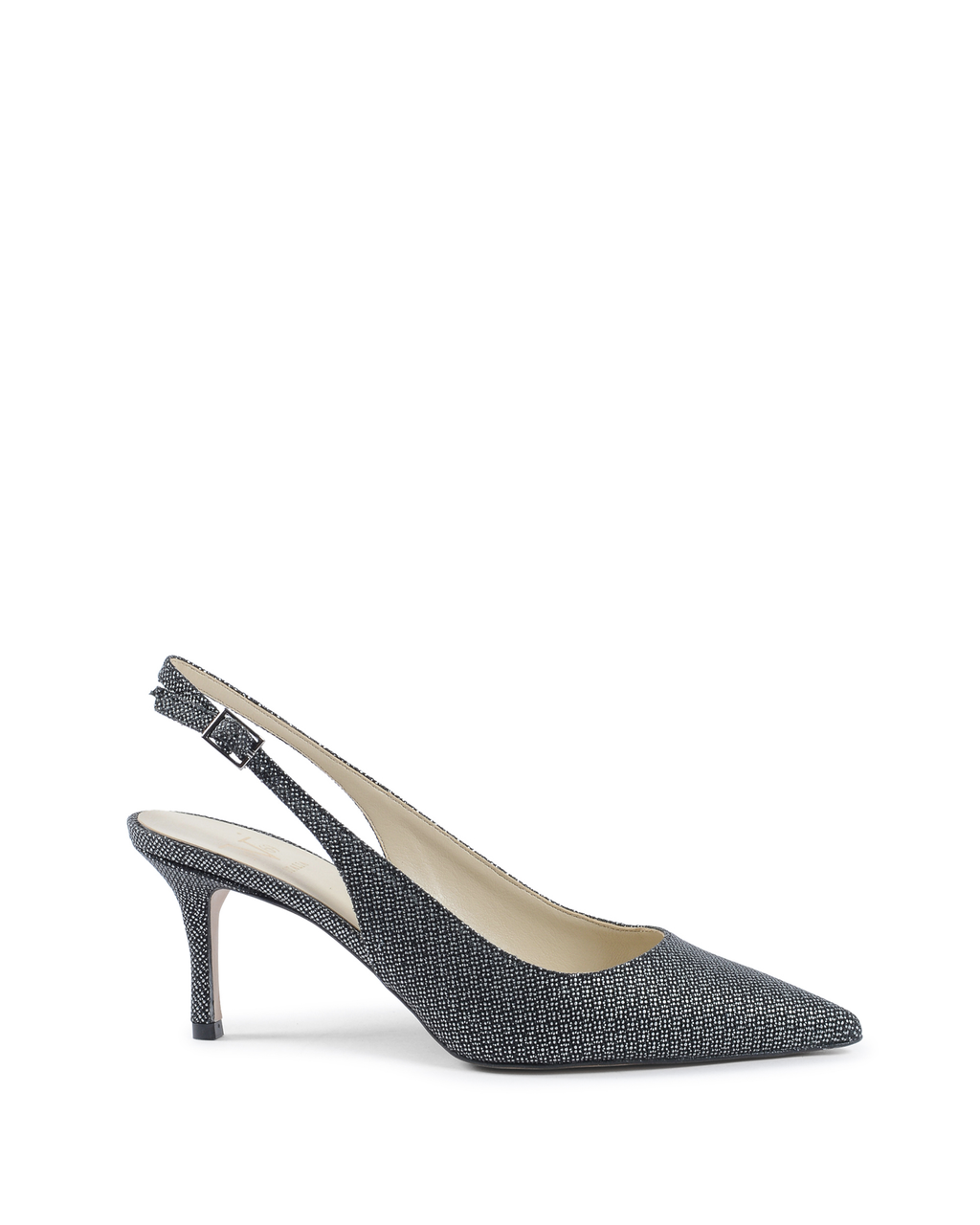 19V69 Italia Womens Slingback Pump Nero PALOMA65 CORINNE CALF NERO