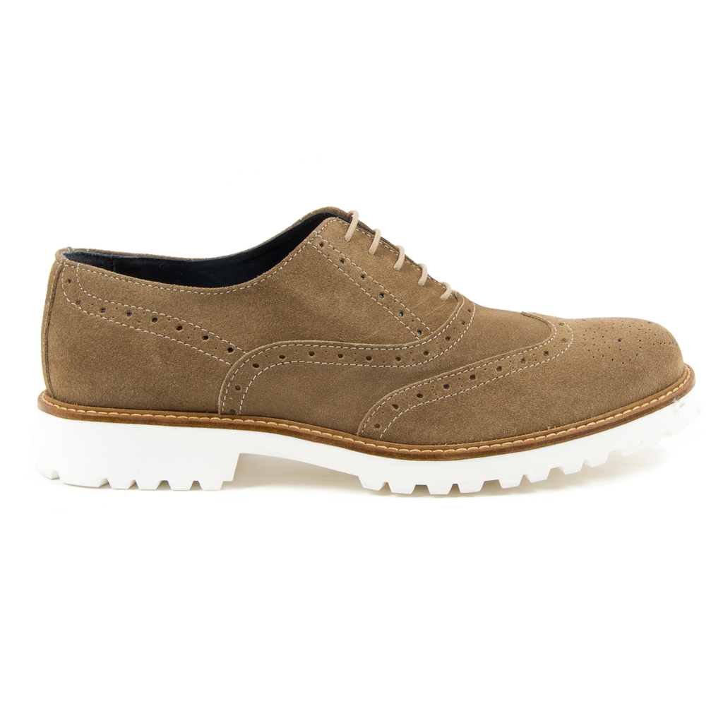 Andrew Charles Scarpe Brogue da Uomo Taupe LUIS