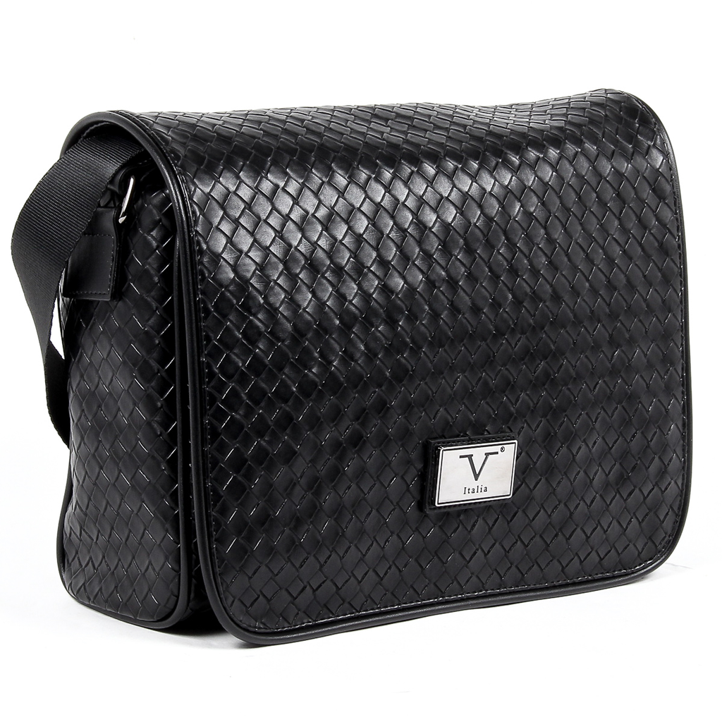 V 1969 Italia Borsa da uomo nera LEROY