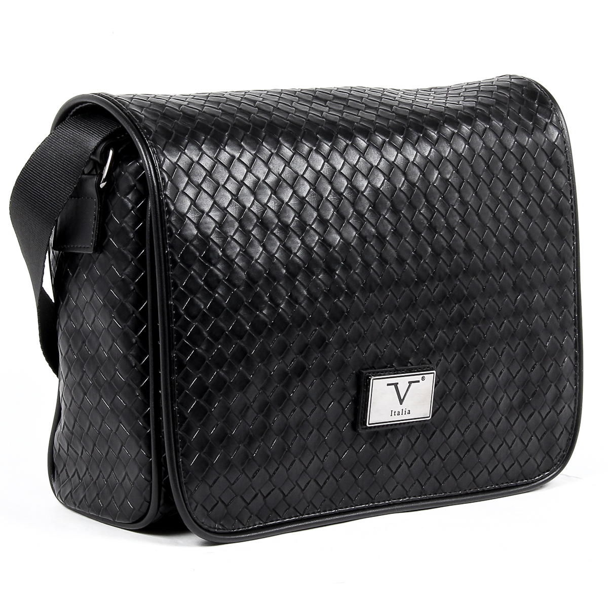 V 1969 Italia Borsa da uomo nera LEROY