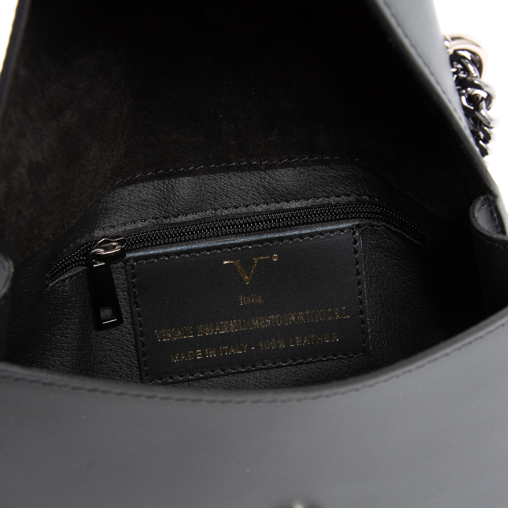 V 1969 Italia Borsa da donna nera DIADEMA