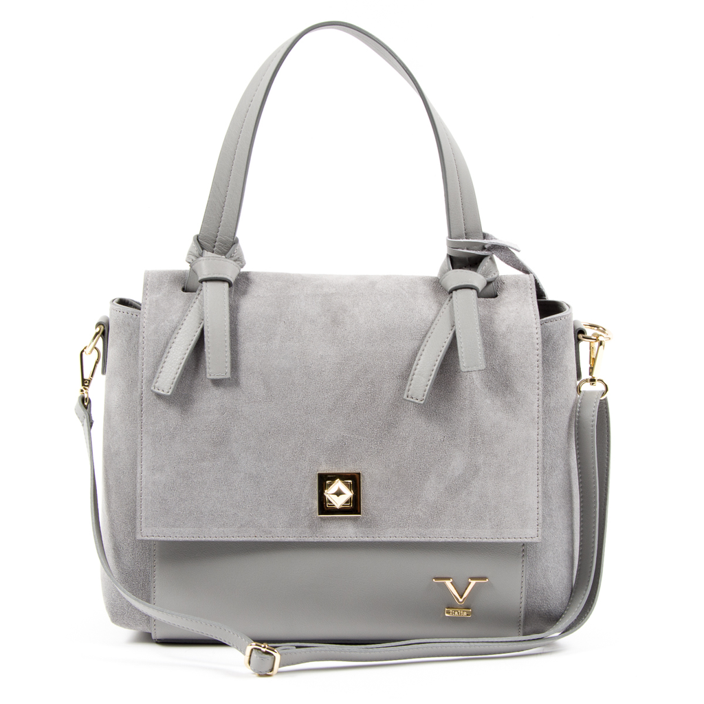 V 1969 Italia Borsa da donna grigia HOUSTON