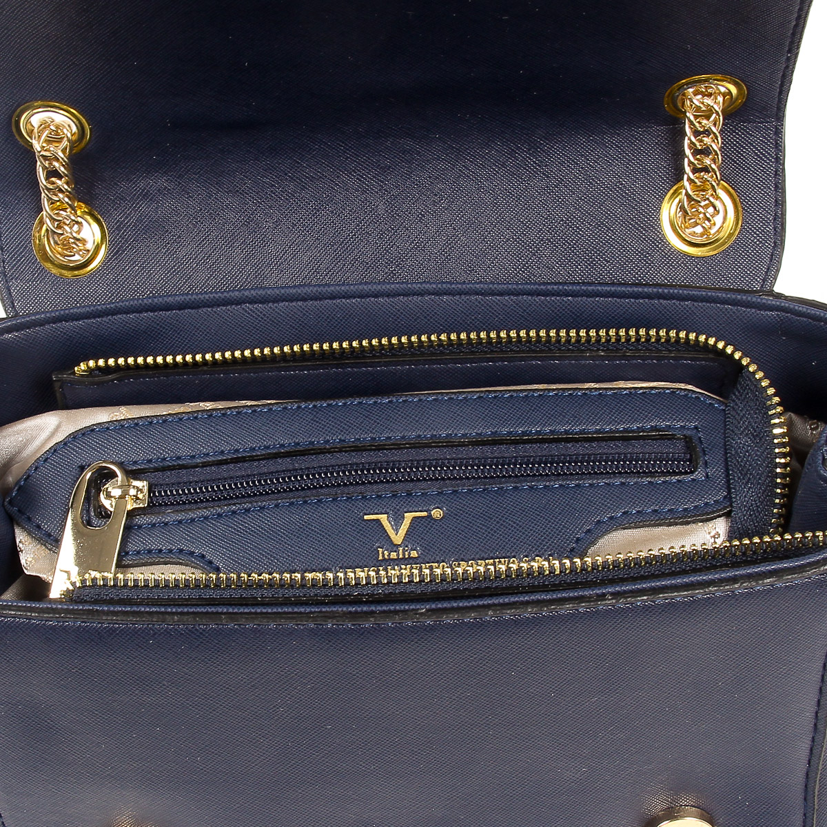 V 1969 Italia Borsa da donna blu scuro PRISCILLA