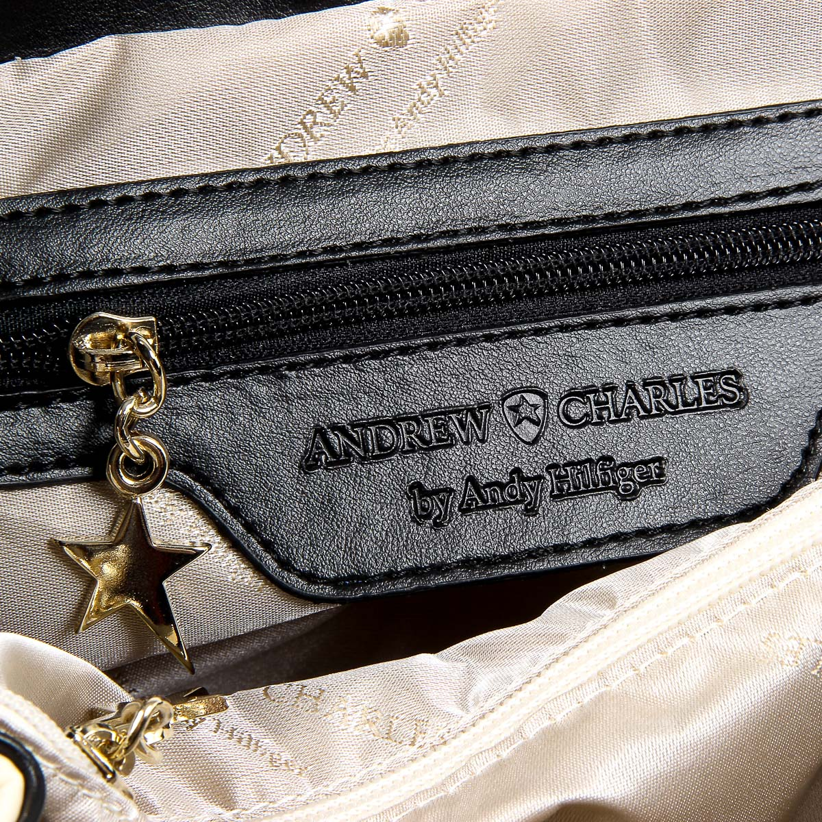Borsa a mano da donna Andrew Charles Beige DOMINIQUE