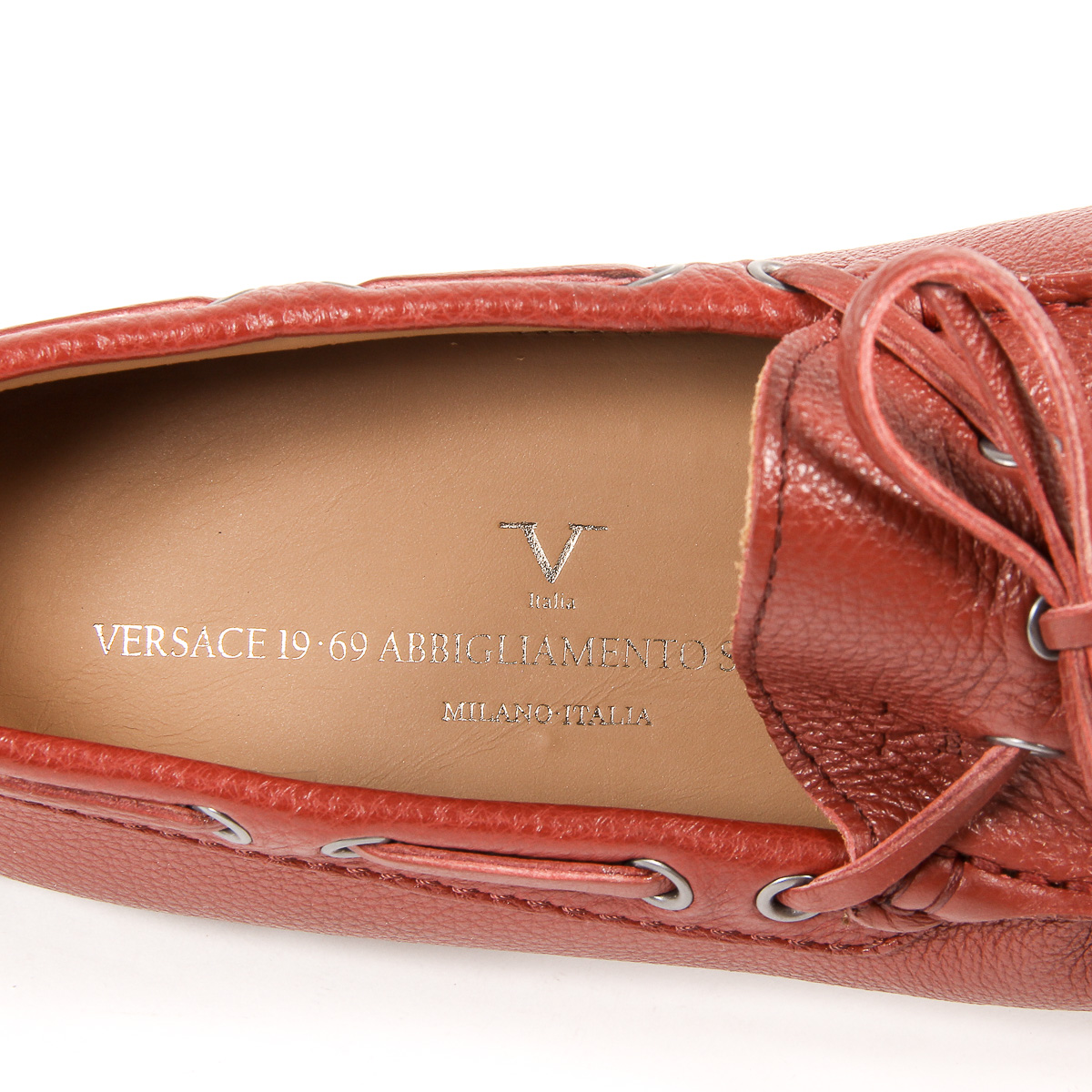 V 1969 Italia Mocassini da uomo rosso scuro ADAM