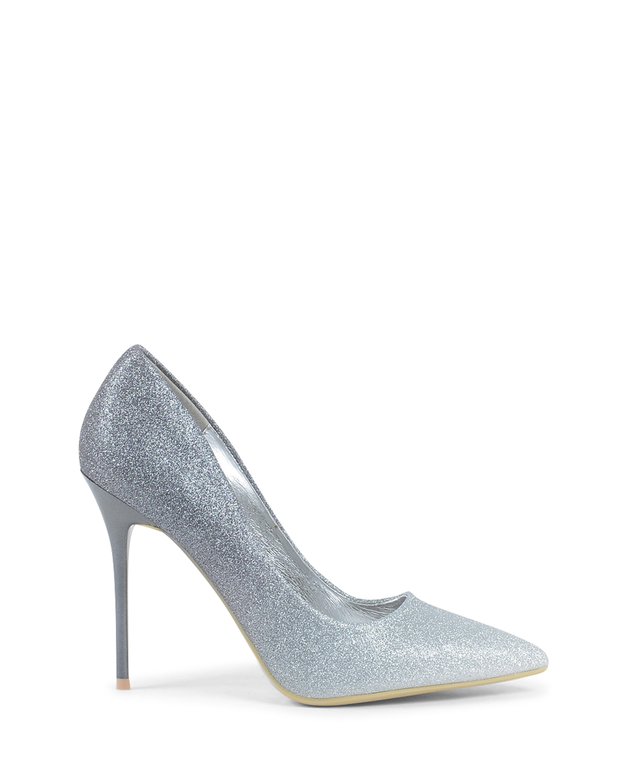 19V69 Italia Scarpe da donna con tacco glitter grigio V168 GRIGIO