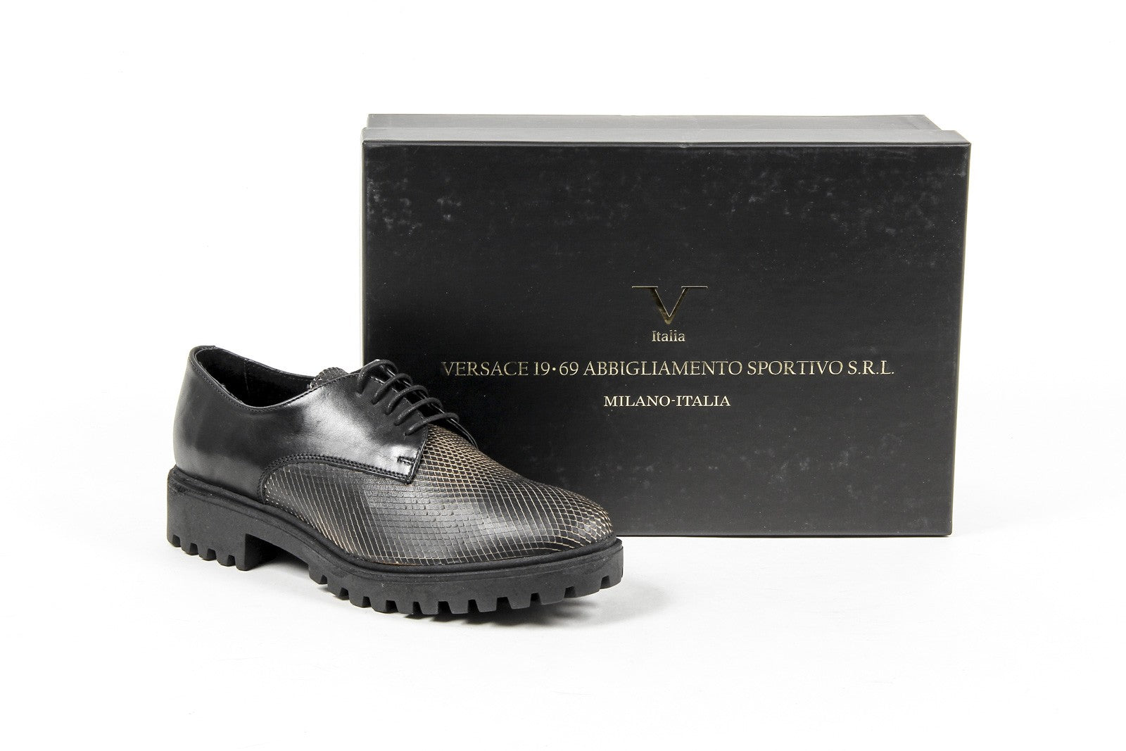 Scarpa stringata da donna V 1969 Italia C01 VITELLO NERO