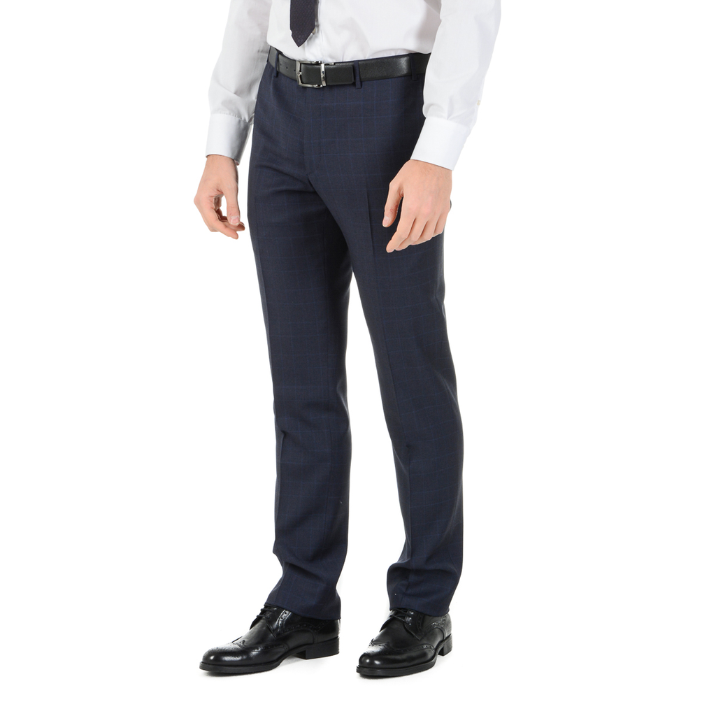 Abito da uomo Corneliani maniche lunghe blu scuro Super 110's