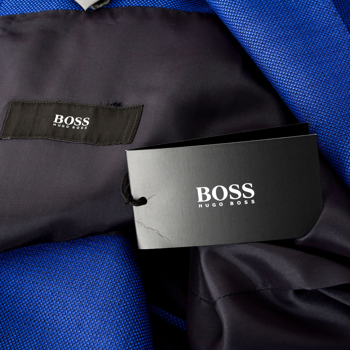 Giacca da uomo Hugo Boss a maniche lunghe blu HUTCH