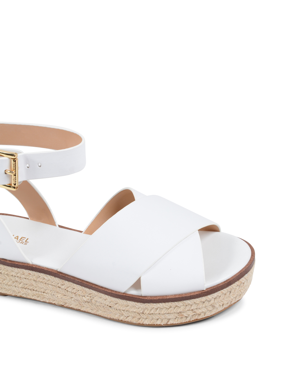 Michael Kors Sandalo con plateau da donna bianco ABBOTT