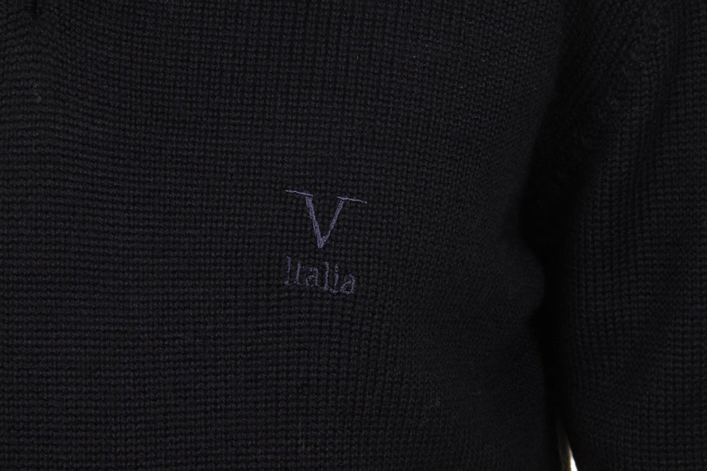 Maglione uomo scollo a V V 1969 Italia 9803 SCOLLO V NERO