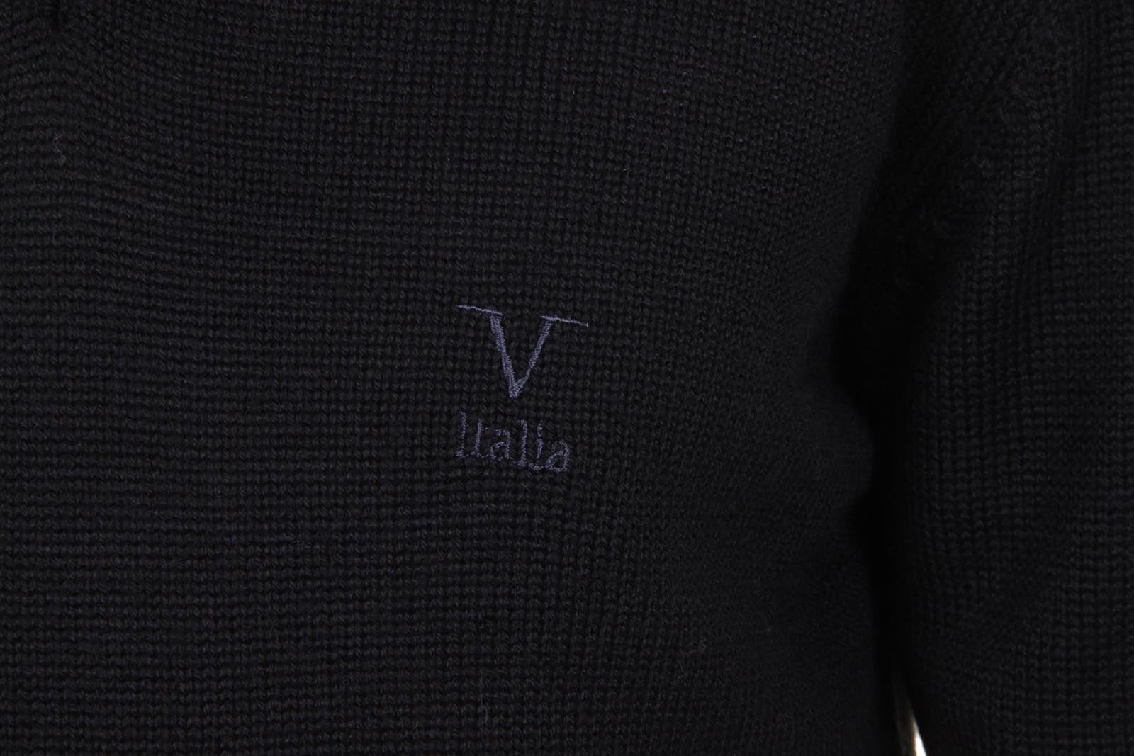 Maglione uomo scollo a V V 1969 Italia 9803 SCOLLO V NERO