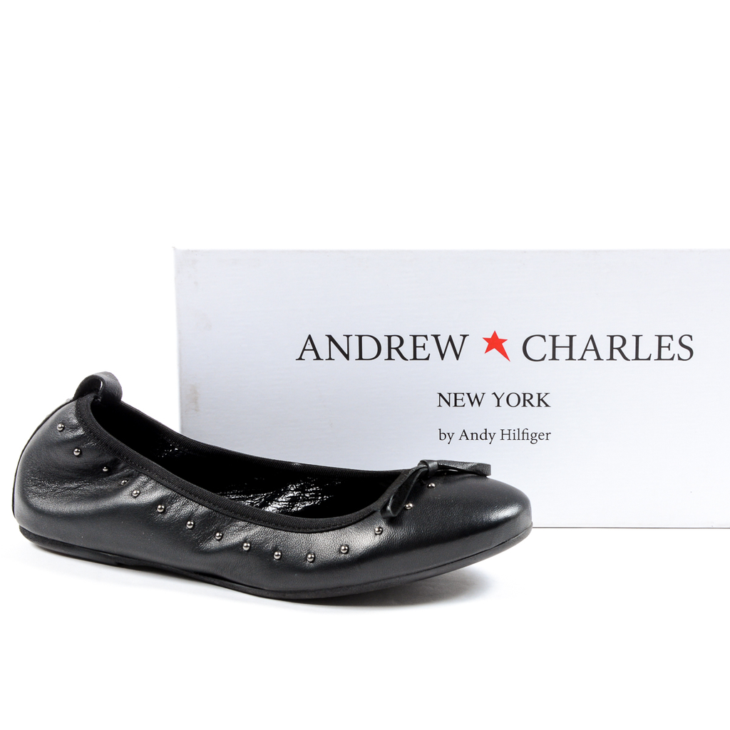 Andrew Charles Ballerina morbida da donna nera ALICIA