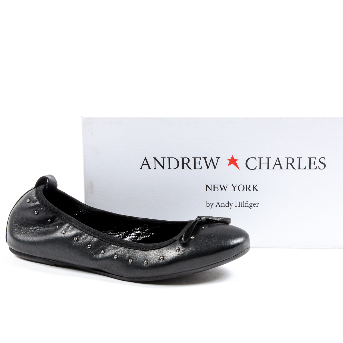 Andrew Charles Ballerina morbida da donna nera ALICIA
