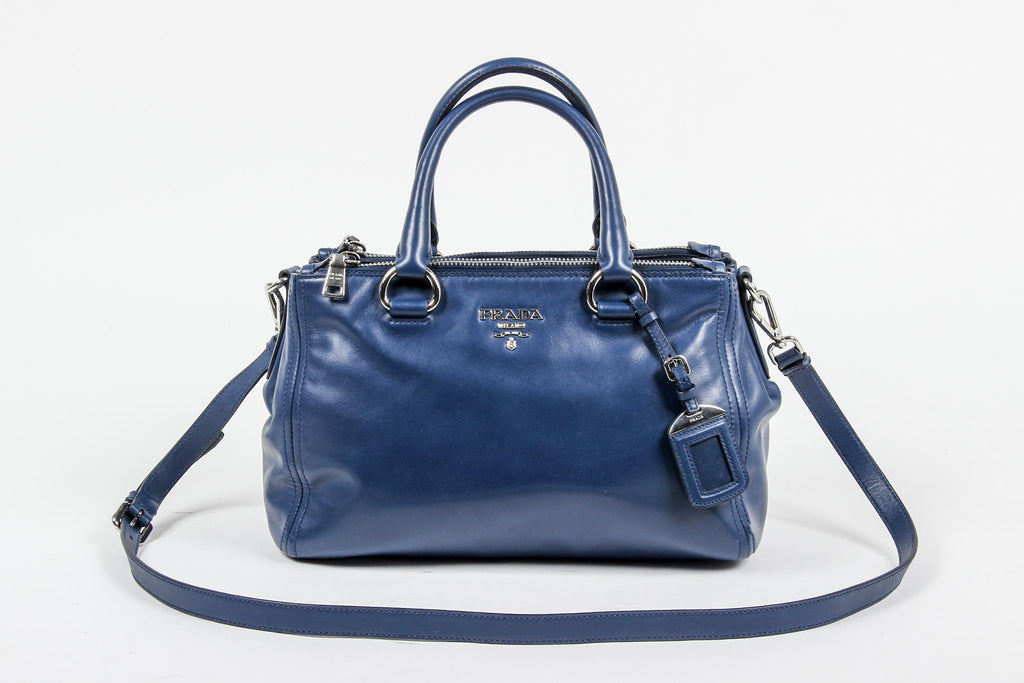 Borsa a mano Prada da donna BN2866 in morbida pelle di vitello nera