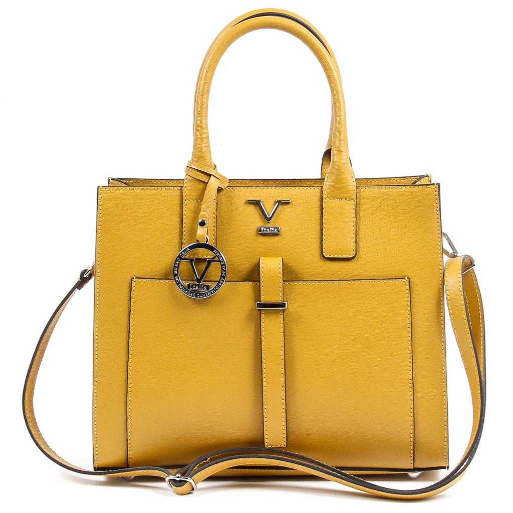 V 1969 Italia Borsa da donna V006-S SAFFIANO SENAPE