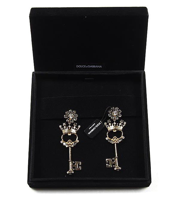 Dolce & Gabbana Orecchini Corona Chiave WEG8C3 W0001 ZOO00