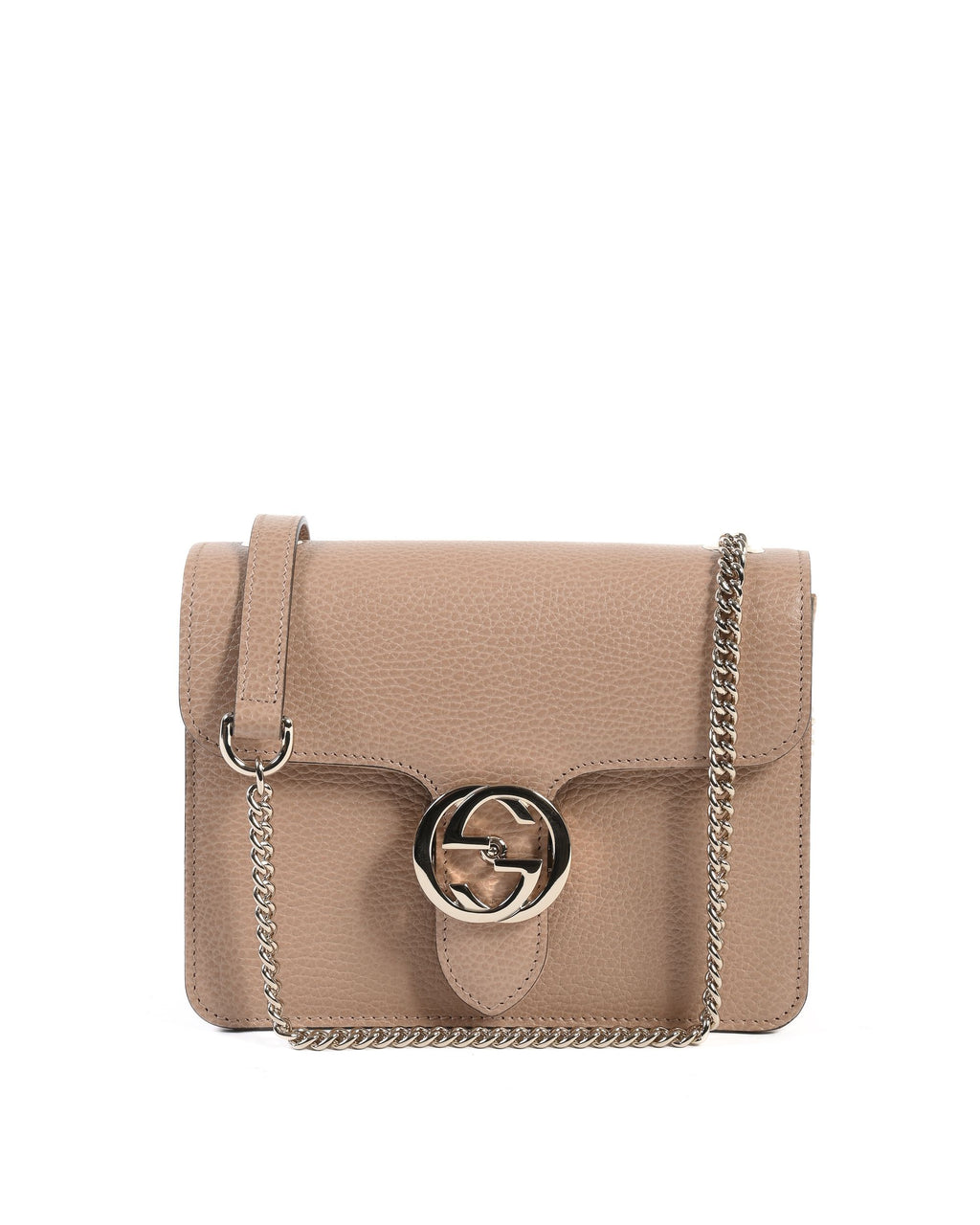 Borsa Gucci Interlocking in pelle con catena 510304 CAO0G 2754
